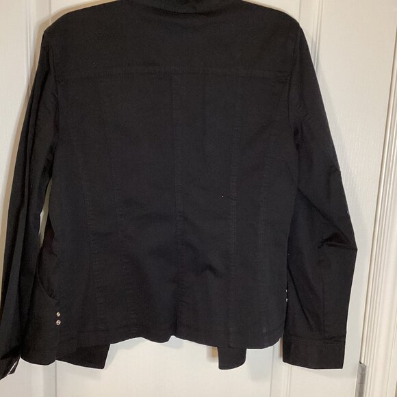 Spanner Women's Black Utility Jacket Size 8 Lightweight - Picture 6 of 10